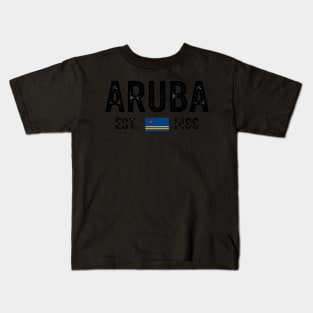 Aruba Est. 1499 Aruba Flag Pride Aruba Kids T-Shirt